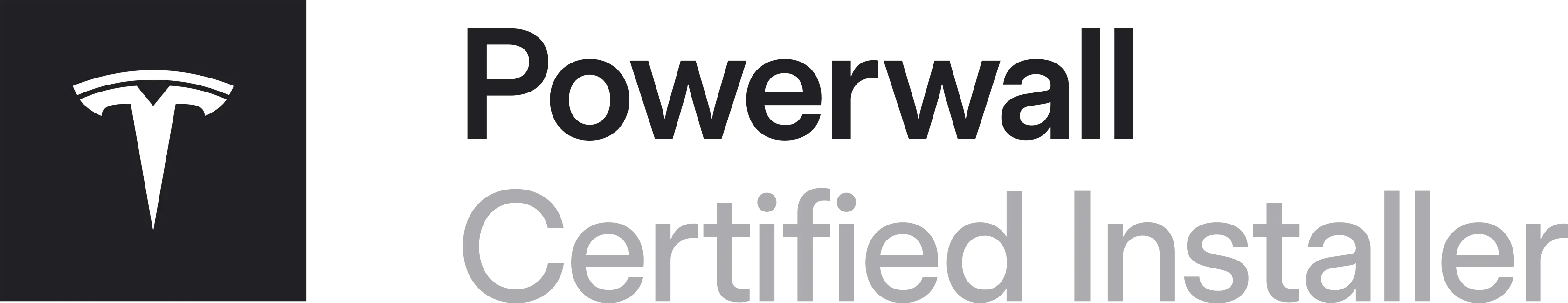 Tesla Powerwall Certified Installer logo