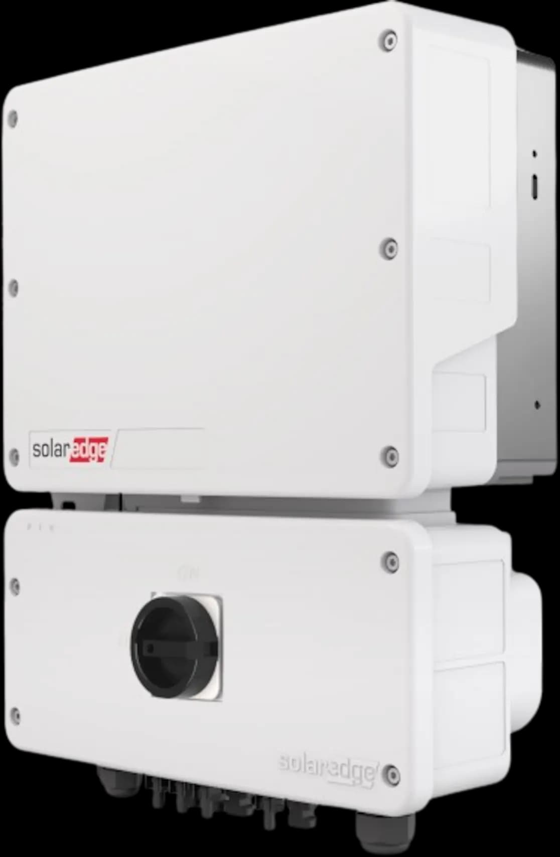 SolarEdge Home Hub 5.7 kW inverter angled view